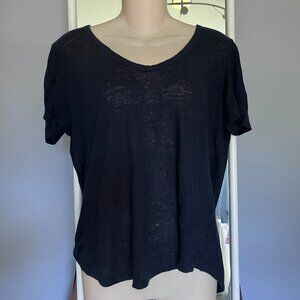 Banana Republic 100% Linen Breathable, Lightweight Short Sleeve Top Size Small